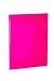 HERMA Sammelmappe A3 Neon Pink Rosa Transluzent, Eckspanner-Mappe aus Kunststoff mit Gummizug und Innenklappen für Kinder, Jungen und Mädchen