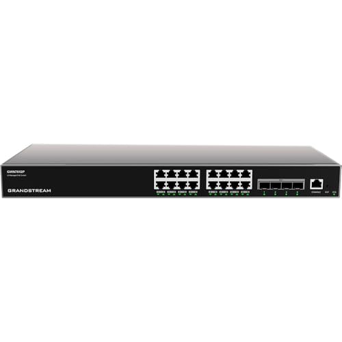 Image of Grandstream GWN7812P | 16-Port Gigabit Ethernet Layer 3 Managed PoE Switch