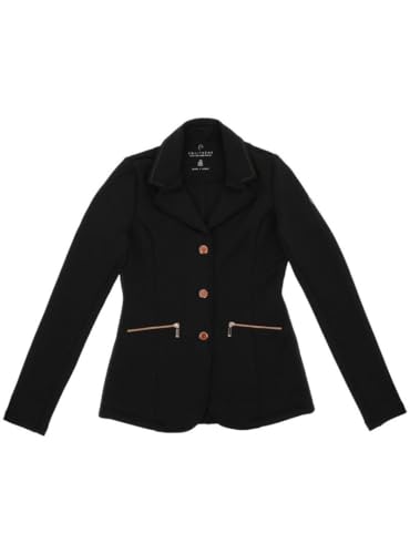  EQUITHEME - Giacca da Concorso Athens – Bambino – Colori – Nero, Taglia Bambini – 12 Anni