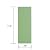 Avant Decor | Sample Tile | Stone Composite Subway Solid Color Tiles | Peel and Stick Kitchen Backsplash Tiles | Wall Tiles | 4” x 12” | Bex Metro Glossy Fern