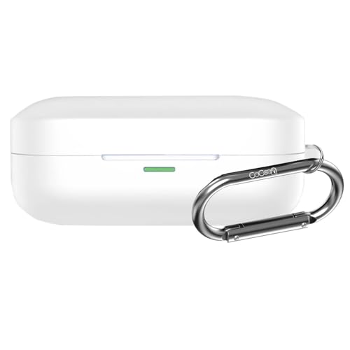 Image of Soft Silicone Case Cover Compatible for Realme Buds Air 7 | 7 Pro -White.