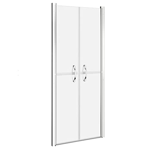 vidaXL Porte de Douche Porte de Cabine de Douche Accessoire de Salle de Bain Paroi de Douche Maison Intérieur ESG Dépoli 76x190 cm