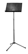 Very light weight Collapsable music desk Sturdy construction Quick and easy height adjusting clips Very portable
