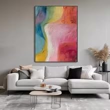 Modernes Wabi-Sabi-Gemälde, abstrakte Naturlandschaft, Boho-Kunst, Wanddekoration (50 x 70 cm x 2 Stück/ungerahmt)