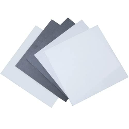 ZrO2 Zirconia Ceramic Sheet - Insulation, Wear-Resistant & High Temperature Resistant for Industrial/High-Temp Applications White:5*5*1mm (5PCS)