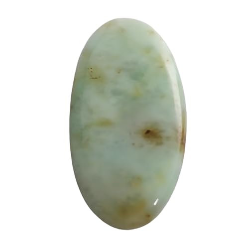 Chrysoprase naturelle de 76,6 carats en cabochon ovale de 51x26mm pour création de bijoux