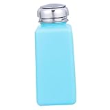 Cabilock Press Type Liquid Dispenser Bottle Blue Industrial Corrosion-resistant Pump for Travel Camping Outdoor Use with Tight Seal and Material