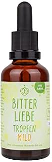 BitterLiebe® Drops mild - Digestive Bitters Without Alcohol 50 ml I Known from TV I Bitter Drops Without Alcohol with Organic Apple Vinegar and Zinc