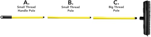 Image of FURemover Pet Hair Removal Rubber Broom, 48 inch Handle