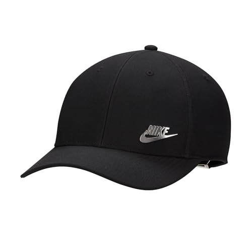 Image of Nike Unisex Adult Dri-FIT Club Structured Metal Logo Cap Hat | Mens and Womens