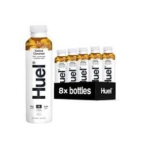 Huel-Complete Meal Salted Caramel Flavor 500ml (Pack of 8) | 27 Essential Vitamins and Minerals | No Artificial Sweeteners or Preservatives | Meal Replacement Shake | Travel-Friendly | Ready To Drink