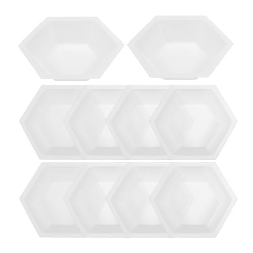 FUNOMOCYA 10pcs Weighing Dish Sample Plates Laboratory Equipment Sample Weighing Trays Sample Storage Trays Weighing Containers Weighing Boats Chemistry Weigh Boats Weighing Pans Beige