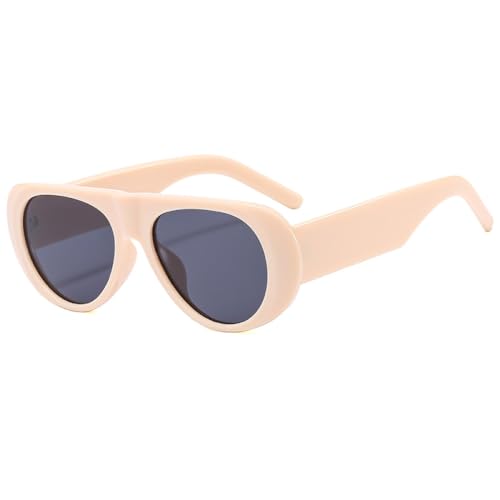 Lunettes de soleil anti-éblouissement rétro ovales et grand confort