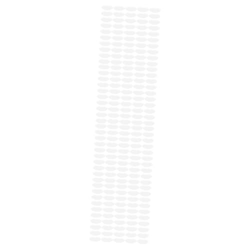 HOMSFOU 4sets Bisel Adhesivo Con Muesca Transparente Protector Facial Transparente Para El Cuidado De La Piel Limpiador Suministros De Salón Escudo Facial 50pcs*4
