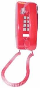 Cortelco 2554 Ivory Wall Phone W/ Volume