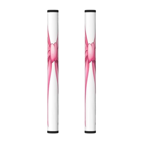 ZSUUGJ Copertura per maniglia della porta del frigorifero con fiocco rosa, copertura per maniglia del frigorifero, maniglie lavabili per elettrodomestici da cucina, protezione decorativa per mantenere