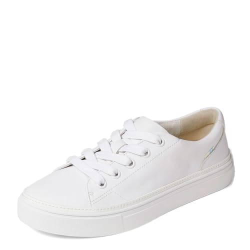 Lista de Toms Tenis los más solicitados. 44 TOMS Alex - Tenis para Mujer, Cuero Blanco, 25