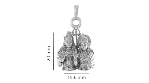 Pendentif argent Shiv Parvati, le cadeau de protection idéal pour vos proches - 3