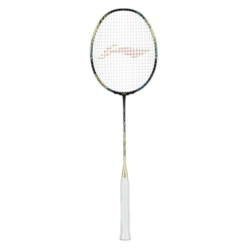 Image of Li-Ning AXForce 100 Unstrung Badminton Racquet, 3U G5 - Black /Gold (31 LBS (pounds)