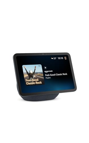 Amazon Echo Show 8 (ultimo modello) - Schermo HD da 8,7' con colori vibranti, audio spaziale, Grafite, con Accesso Anticipato ad Alexa+