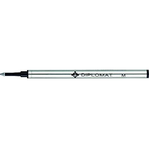 Diplomat Metal Black Rollerball Refill Cover
