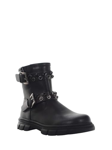 Chaussure boot Lumberjack CB001 noir taille 33 look motard