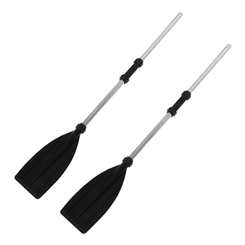 Parliky 1 Set Lightweight Aluminum Alloy Oars for Inflatable Boats Detachable Paddles with Nonslip Handle for Kayaking Paddle Boarding River Tubing and Fishing Activities