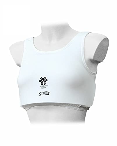 ORIENTE SPORT PARASENO E Top Elasticizzato Approvato FIJLKAM, ITAKI, OS 424FIJ (Bianco, 2/3)