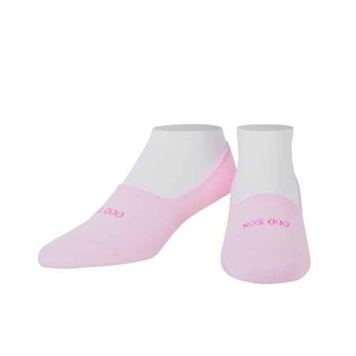 Image of Odd Sox - Basix Large No Show Socks - Soft Cotton Blend Low Profile Athletic Fit - Pastel & Bright Colors