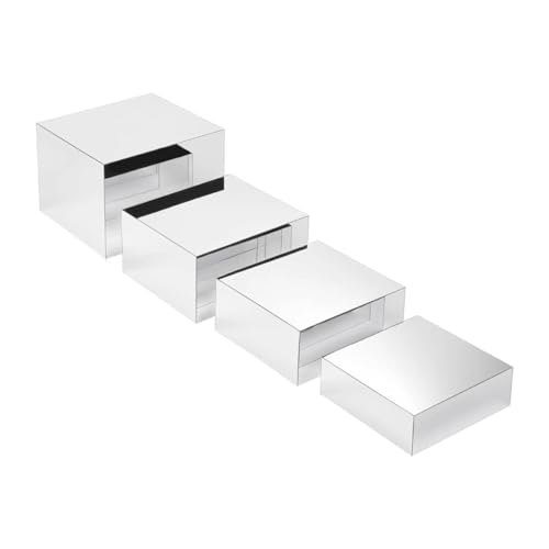 Presentoir Aperitif Buffet Cube, Rehausseurs de Buffet, 4 PCS Présentoirs en Acrylique, Présentoirs pour Gâteaux, Présentoirs à Dessert Rehausseurs,...