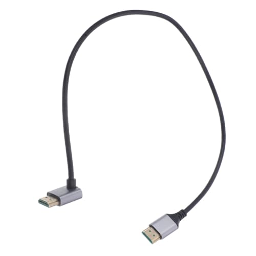 ibasenice Video Cable Male to Male Angled Connector for Monitors Tvs Laptops Flexible Design for Easy Installation for Tight Spaces