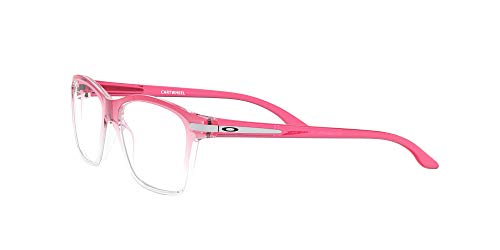 Image of Oakley Youth Unisex Kids OY8010 Cartwheel Rectangular Prescription Eyewear Frames, Polished Clear /Demo Lens