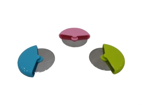 Image of Pizza Cutter Roll Cutting Wheel Pizza Cutter, Sandwich Cutter for Home - RA076 - Pink