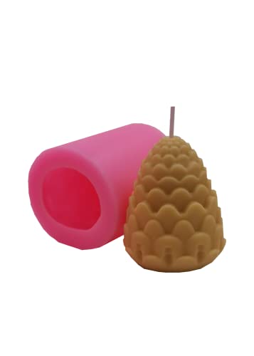 Redxin Mold Christmas Pine Cone Candle Craft Mold Is Used For Handmade Soap Mold Mousse Cake Mold Diy Candle Making Silicone Mold #TOP2