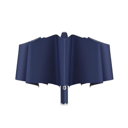Maizoon Faltbarer Regenschirm mit LED-Taschenlampe, 10 Rippen, starker Fiberglas-Rahmen, automatisches Öffnen, Schließen, winddicht, wasserdicht, UV-beständig, drehbar,...