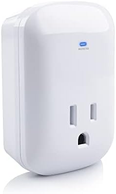 [ETL Listed] Cable Matters 2205 Joules, 1875W Single Outlet Surge Protector for TV, PC, Xbox Series X, PS5, Refrigerators and Other Appliances (Wall Surge Protector/Mini Surge Protector) in White