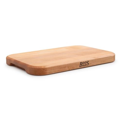 Boos Block Chop-N-Serve - All Purpose Chopping Block - Large Wooden Serving Board - North American Hard Maple Wood Chopping Board - Safe for Food Preparation - 12 x 8 x 1 Inches Boos Block Chop-N-Serve - All Purpose Chopping Block - Large Wooden Serving Board - North American Hard Maple Wood Chopping Board - Safe for Food Preparation - 12 x 8 x 1 Inches