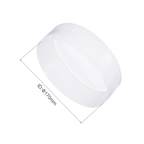 Image of uxcell 2pcs Rubber End Caps 170mm(6 11 /16 inch) ID Vinyl Round Tube Bolt Cap Cover Screw Thread Protectors Clear, 50mm Height