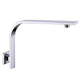 Photo Gallery suixtil braccio doccia a collo di cigno in acciaio inox, soffione quadrato a pioggia, tubo doccia a parete, cromato Photo Gallery suixtil braccio doccia a collo di cigno in acciaio inox, soffione quadrato a pioggia, tubo doccia a parete, cromato