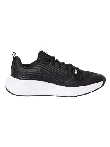 Under Armour UA Charged Commit TR 4 Baskets légères, chaussures de sport respirantes pour hommes, noir/gris anthracite/blanc