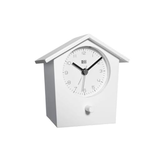 KOOKOO EarlyBird White, Birdsong Alarm Clock (Original Field Recordings) or a Three-Tone gong