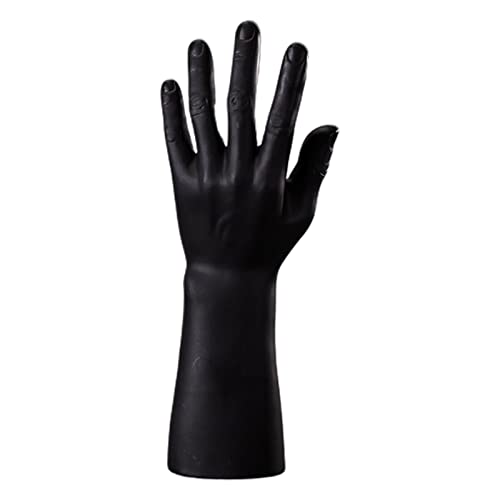 COPLKY Jewelry Display Stand Simulation Men's Hand Model Hand Bracket Male Watch Jewelry Glove Display Hand Model Skin Color Colorless Black