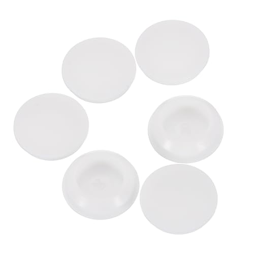 Image of uxcell 12 Pcs Silicone Plugs, Rubber Round Snap in Locking Hole Plugs for 20-22mm Hole, Hole Stoppers Waterproof Hole Plug for Metal Tube, Furniture End Caps Inserts, White