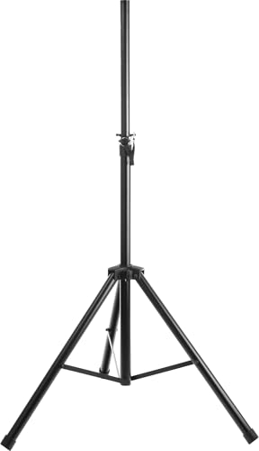 McGrey SPS-1 Pieds d’Enceinte en Acier Noir (Pied d’Enceinte en Acier, Construction Stable à trépied Extra Large, Extensible de env. 130 à 193 cm,...
