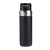 Stanley Quick Flip Botella Agua Acero Inoxidable 1.06L - Cantimplora Mantiene Frío 18 Horas - Anti-Fugas - Water Bottle Sin BPA - Compatible con Portavasos - Apta Para Lavavajillas - Black 2.0
