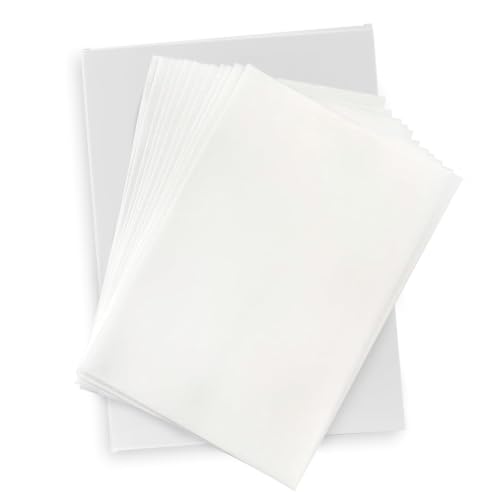 25pcs Vanilla Edible Wafer Paper A4 Size, 8.5" x 11" Food Grade Wafer Sheets, Edible Paper for Cakes Printable, Rice Starch Sheets for Candy & Decoration (0.3mm)