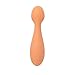 Nuby Silicone Mini Spoons - (2-Pack) Baby-Led Weaning Spoons for Babies - 4+ Months - Orange
