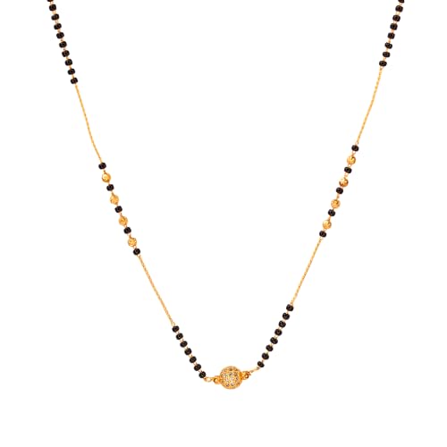 Isha Gold Plated Anti Tarnish Dokiya Mangalsutra for girls and women (Set of 1)-image-13