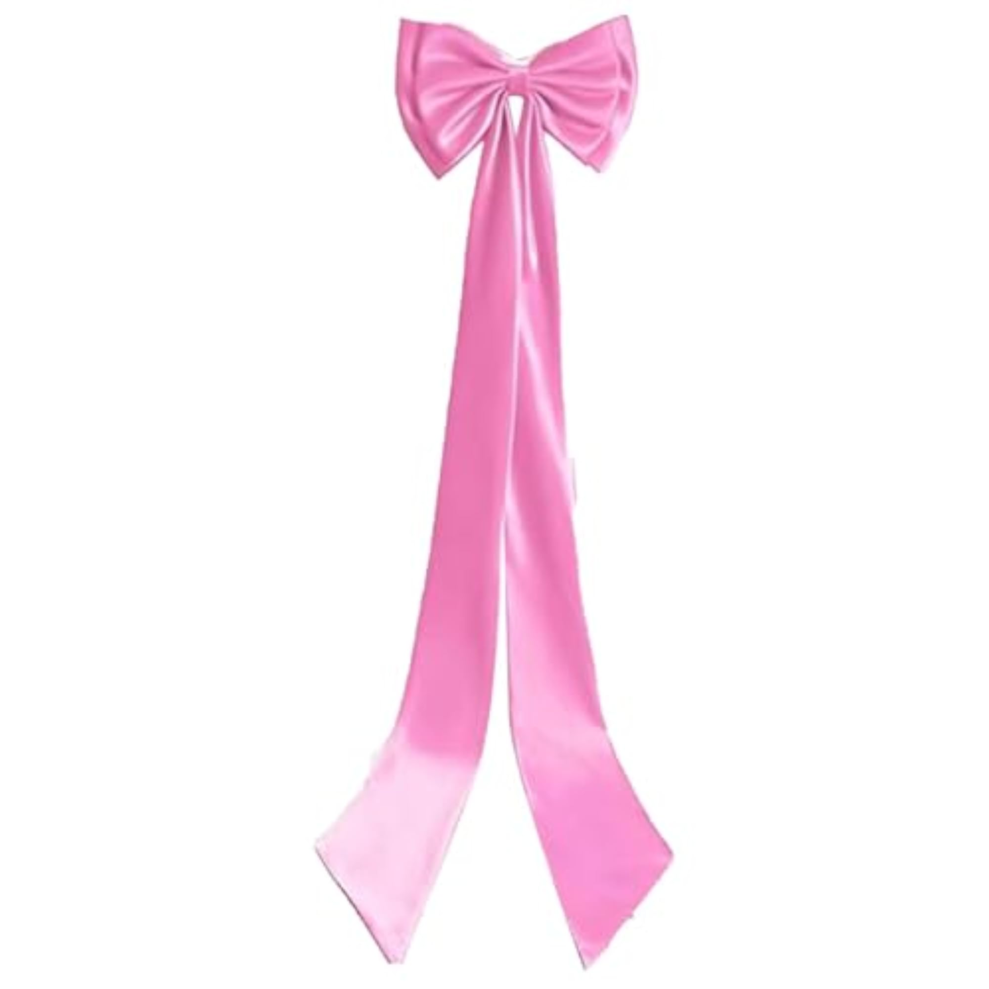 Satin Big Bow Detachable Club Cocktail Party Bow, Light Pink