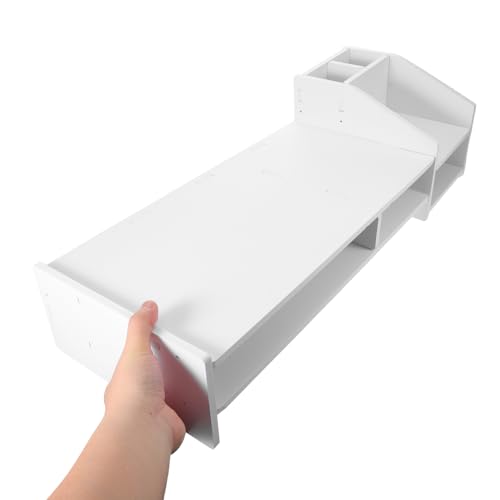Support écran ordinateur avec rangement intégré pour bureau - 5